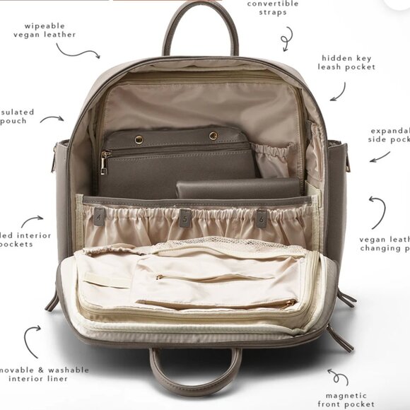 Ayla and Co Full Size Gray Diaper Bag - Picture 2 of 7